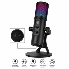 Micrófono Condensador HTC ZX-776 con RGB