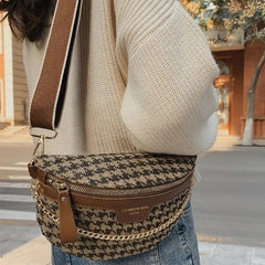 Riñonera con patrón de leopardo