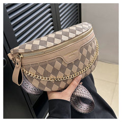 Riñonera de celosía rómbica