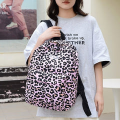 Morral escolar animal print
