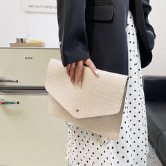 Bolso de Noche con Patrón de Cocodrilo