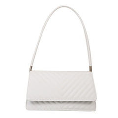 Bolso de hombro con patron de rayas cruzadas