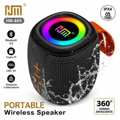 Parlante Bluetooth HM HM-805 Portátil con Luces RGB e IPX4