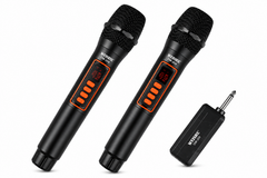 Micrófonos Inalámbricos WEISRE DM-204 Recargables