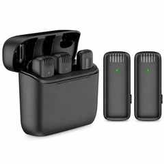 Micrófono de Solapa Inalámbrico J13 Doble – USB-C y Lightning
