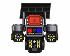 Cámara Solar IP WiFi 1080P PTZ Triple Lente para Exterior IP67