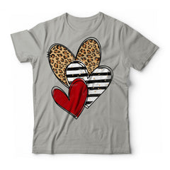 Camisetas corazones animal print