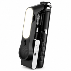 Gimbal Estabilizador A6 con Selfie Stick, Trípode y Luz LED