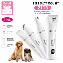 Kit de Belleza para Mascotas 4 en 1 Modelo 2113