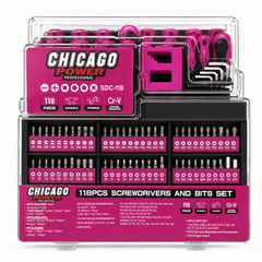 Juego de Destornilladores y Puntas Chicago Power SDC-118