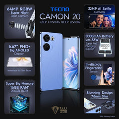 Celular Tecno Camon 20 8/256